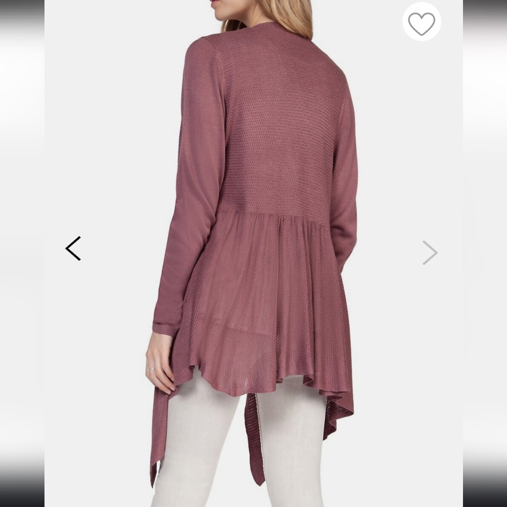 TORRID Open Front Cardigan Kinit Duster Dark Rose‎  Sz2 Long Sleeve Super Soft